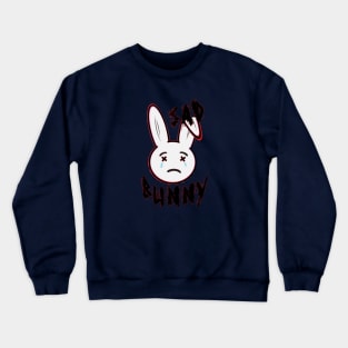 Sad Face Bunny Crewneck Sweatshirt